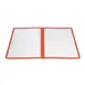 Winco PMCD-9R Menu Cover, Double Fold, Overall 9-3/8" X 12-1/8", Holds 8-1/2" X 11" Paper 1 image