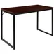 Flash Furniture GC-GF156-12-MHG-GG Tiverton Computer Desk, 47"W, Mahogany Finish, Black Metal Frame 1 image