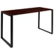Flash Furniture GC-GF156-14-MHG-GG Computer Desk, 55"W, Mahogany Finish, Black Metal Frame 1 image