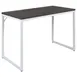 Flash Furniture GC-GF156W-12-GRY-GG Rectangular Computer Desk, 47"W, Rustic Gray Laminated Top, White Metal Frame, 29"H 1 image