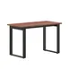 Flash Furniture MT-M4824-WLT-UBF-GG Redmond Conference Table, 48"W x 24"D, Rectangular, Walnut Finish, 1" Thick Top, Powder Coated Steel U-Frame Base 1 image