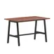 Flash Furniture MT-M4830-WLT-ABF-GG Redmond 48"W x 30"D Rectangular Conference Table, Walnut Finish, Powder Coated Steel A-Frame Base 1 image