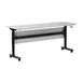 Flash Furniture MT-M6024-T-LEG-GRYBLK-GG Palmer Training Table, 60"W x 24"D, Rectangular, Gray Top, Black Steel Frame 1 image