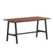 Flash Furniture MT-M6030-WLT-ABF-GG Redmond 60"W x 30"D Rectangular Conference Table, Walnut Finish, 1" Thick Top, Powder Coated Steel A-Frame Base 1 image