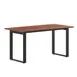Flash Furniture MT-M6030-WLT-UBF-GG Redmond 60"W Rectangular Conference Table, 30"H, Walnut Finish, Powder Coated Steel U-Frame Base 1 image