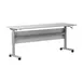 Flash Furniture MT-M7224-T-LEG-GRYGRY-GG Palmer Training Table, 72"W x 24"D Rectangular, Gray Tabletop with Gray Steel Frame 1 image