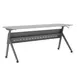 Flash Furniture MT-M7224-Y-LEG-GRYGRY-GG Davis Training Table, 72"W x 24"D, Rectangular, Gray, Flip-Foldable, Powder Coated Steel Y-Legs 1 image