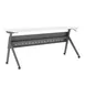 Flash Furniture MT-M7224-Y-LEG-WHTGRY-GG Davis Training Table, 72"W x 24"D, Rectangular, White/Gray, Flip/Fold, 30"H 1 image
