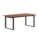 Flash Furniture MT-M7236-WLT-UBF-GG Redmond Conference Table, 72"W x 36"D, Rectangular, Walnut Finish, Powder Coated Steel U-Frame Base 1 image