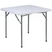 Flash Furniture RB-3434-GG Folding Table, 33-3/4"W x 33-3/4"D x 29"H, Granite White Plastic Top, Gray Metal Legs, 330 lbs 1 image