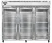 Continental Refrigerator 3RENSSPT-GD-SD 85.5" 3-Section Glass & Solid Door Pass-ThruRefrigerator, 75 cu. ft. 1 image