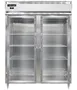 Continental Refrigerator D2RENPT-GD-SD 57" 2-Section Pass-Thru Refrigerator, 52 cu. ft., Glass & Solid Doors 1 image