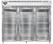 Continental Refrigerator D3RENPT-GD-SD 85-1/5" 3-Section Pass-Thru Refrigerator, 75 cu. ft. 1 image