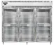 Continental Refrigerator D3RENPTHD-GD-SD 85-1/5" 3-Section Pass-Thru Refrigerator, 75 cu. ft., Top Mounted 1 image