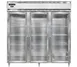 Continental Refrigerator D3RNSSPT-GD-SD 72" 3-Section Pass-Thru Refrigerator, 72 cu. ft., Top Mounted 1 image