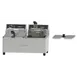 Omcan USA 48585 24" Countertop Electric Deep Fryer, Split Pot, 40 Ibs, 240v/60/1-ph 1 image