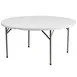 Flash Furniture DAD-YCZ-1-GW-GG Round Folding Table, 60-3/4" Dia. x 29-1/4"H, Granite White Plastic Top, Gray Metal Legs, 551 lbs 1 image