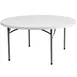 Flash Furniture DAD-YCZ-152R-GW-GG Folding Table, 59-3/4" Dia. x 28-3/4"H, Granite White, 880 lbs, Round, Indoor/Outdoor 1 image