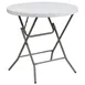 Flash Furniture DAD-YCZ-80R-GW-GG Folding Table, 31-1/2" Dia. x 30"H, Granite White Plastic, 220 lbs, Round, Indoor/Outdoor 1 image