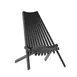 Flash Furniture LTS-0441-BK-GG Delia Folding Chair, Weather-Resistant Acacia Wood, Black Finish, Ergonomic Backrest 1 image