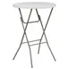 Flash Furniture RB-32RB-BAR-GW-GG Folding Bar Table, 31-1/2" Dia. x 43-1/2"H, Granite White Plastic Top, 165 lbs, Round, Gray Metal Legs 1 image