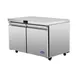 Atosa USA AUF60SD 60" Two Solid Door Undercounter Freezer, Stainless Steel, 15 cu. ft. 4 image