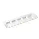 CAC China CN-5T13 5-Compartment Porcelain Tray, 13" x 3-7/8" x 1-3/8", 1/2 oz, White, Safe - Dozen 1 image