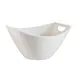 CAC China STU-B8 Oval Salad Bowl, 78 Oz., 8-1/4"L x 8"W x 5-3/4"H, Porcelain, Bone White - Dozen 1 image