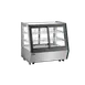 Omcan USA 48567 Countertop Refrigerated Display Case 35" Black 4.8 Cu.ft Steel Glass Doors 2 Shelves 1 image