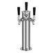 Omcan USA 48696 Triple Tap Tower – Beer Dispensing, Countertop Mount, 1‑3 Taps, 1 Column, Bar 1 image