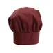 Winco CH-13BG Chef Hat, 13"H, Adjustable Velcro Closure, One Size Fits Most, burgundy 1 image