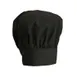Winco CH-13BK Chef Hat, 13"H, Adjustable Velcro Closure, One Size Fits Most, black 1 image