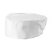 Winco CHPB-3WX Pillbox Hat, 3-1/2"H, Ventilated, 65/35 Poly-Cotton Blend, white, X-Large 1 image