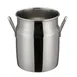 Winco DDSD-103S Mini Milk Can, 14 Oz., 3-1/8" Dia. X 4"H, With Handles 1 image