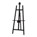 Winco MBBE-3 Tripod Easel, 23-1/4"L x 1"W x 61"H, 1" mahogany frame, copper knob, 2 planes - Set 1 image