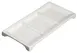 Winco WDP017-108 Trio Tray, 10" x 5", 3-comp rectangular porcelain, bright white - 24/Case 1 image