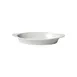 Winco WRD-12 Welsh Rarebit Baking Dish 12 oz Oval Porcelain White 10"L x 5-1/4"W x 1-1/4"H - 1 Dozen 1 image