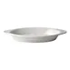 Winco WRD-20 Welsh Rarebit Baking Dish, 20 oz, Oval White Porcelain, 12" x 6-1/8" x 1-5/8", - 1 Dozen 1 image