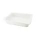 CAC China BF-102 Food Pan - 12-3/4" x 10-3/8" x 2-1/2", Porcelain, White, Dishwasher & Oven Safe 1 image