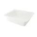 CACChina BF-102D GN Food Pan - 12-3/4"L x 10-3/8"W x 4"H, 1/2 Size, Porcelain, Super White, Oven Safe 1 image