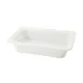 CAC China BF-104 GN Food Pan 1/4 Size 10-3/8"L x 6-3/8"W x 2-1/2"H, Porcelain, White, Dishwasher Safe 1 image