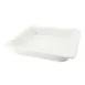 CACChina BF-203 GN Food Pan 2/3, 12-3/4"L x 14"W x 2-1/2"H, Porcelain, Super White, Dishwasher Safe 1 image