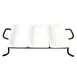 CACChina BF-G313 - GN 1/3 Food Pan Set, 3 Porcelain Pans 12-3/4"L x 6-7/8"W x 2-1/2"H, White, Set 1 image