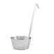 Winco SHHD-1 Hooked Handle Dipper, 1 Qt., 12" Handle, Stainless Steel 1 image