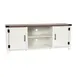 Flash Furniture GC-MBLK67-WH-GG 23" High Rectangular TV Stand for up to 65" TVs, Engineered Wood Frame, White Finish 1 image