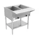 BevLes Company BVST-2-240 30" Electric Steam Table, (2) Open Pan Wells 1 image