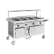 Atlas Metal CAHB-4 63" Hot Food Serving Counter with Heated Base, (4) Wells 1 image
