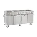 FWE HLC-4W6-7H-28-DRN 68" Handy Line Serving Cabinet, (4) Wells 1 image