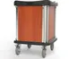 Dinex DXPPH10MP Phantom Meal Delivery Cart, 10 Tray, 43-48 Height, Stainless Steel & Maple, Self-Latching 1 image