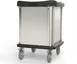 Dinex DXPPH10SS Phantom Meal Delivery Cart, 10 Tray, 43-48 Height, Stainless Steel, Self-Latching Door 1 image